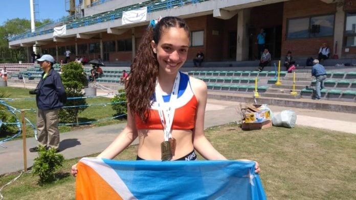 Medalla de oro para la gimnasta fueguina sub 14