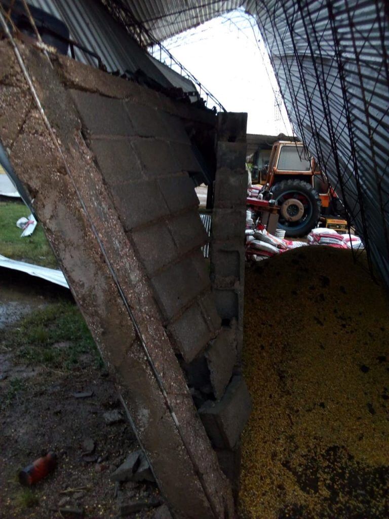 Tornado en el norte de Córdoba (Sociedad Rural de Jesús María)