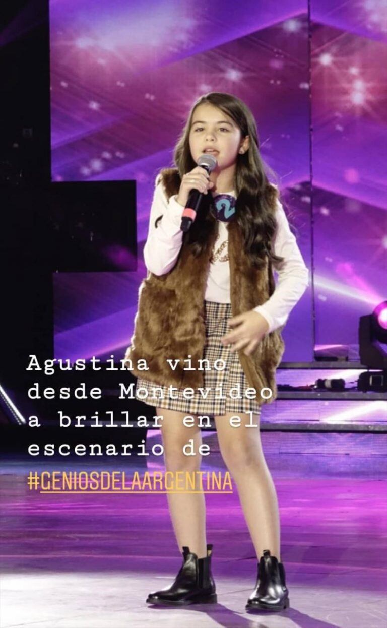 La nena de 10 años que enamoró con su impactante voz en "Genios de la Argentina" (Foto: Instagram/laflia)