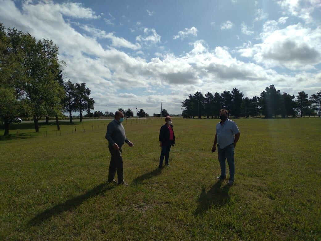 El Intendente Carlos Sánchez recorrió Orense, Bellocq y Lin Calel