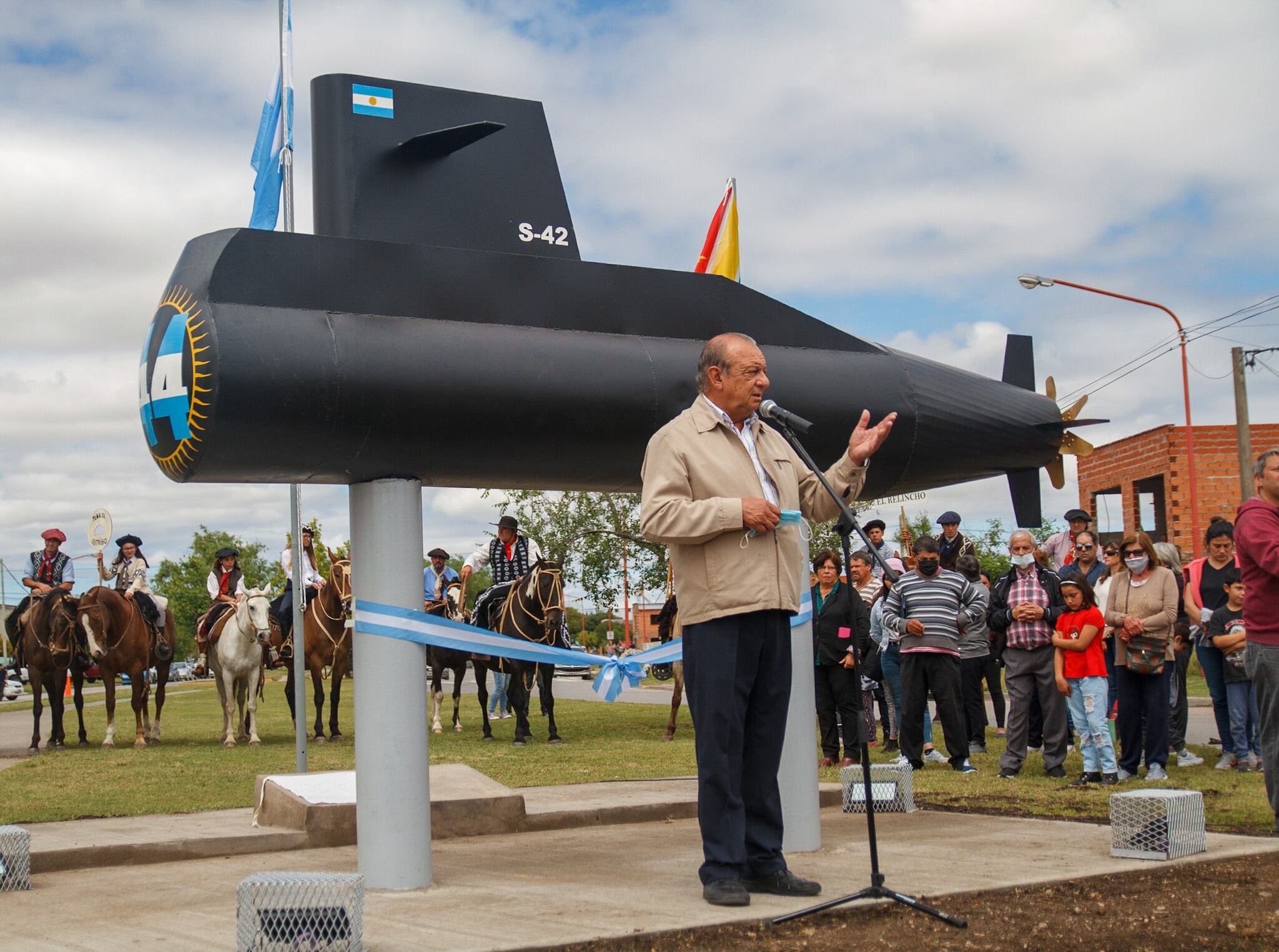 Quedó organizado el monumento al ARA San Juan en Tres Arroyos