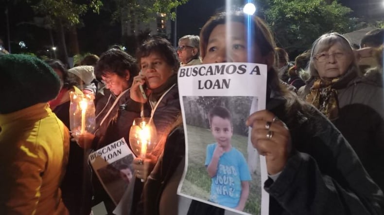 Marcha en reclamo de la desaparición del nene.