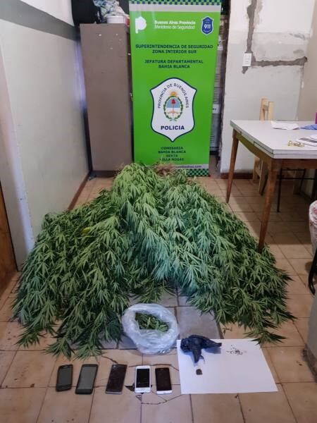 En total se secuestraron más de 15 kilos de marihuana