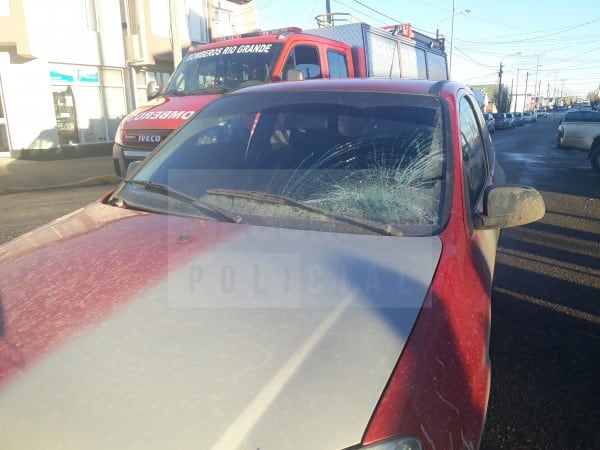 Accidente en Alberdi y 25 de Mayo