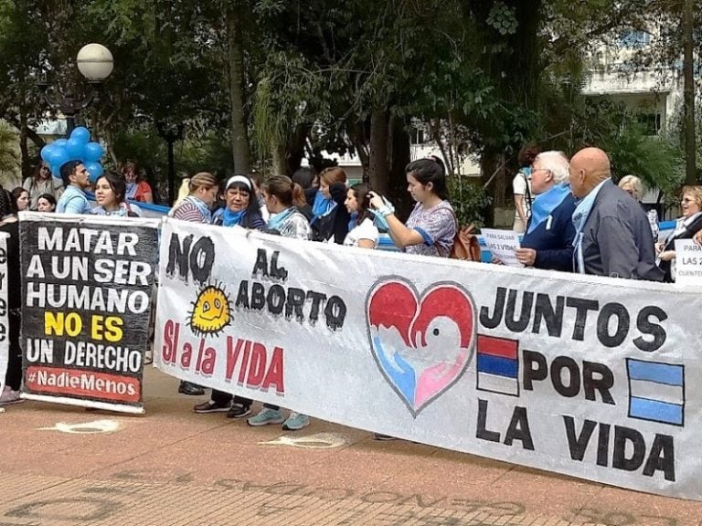 Profesionales de la Salud se manifestaron en contra del aborto.