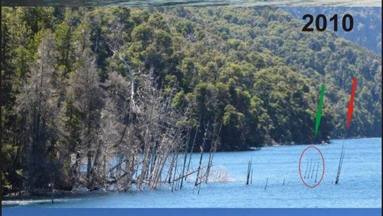 Villa Traful, tras las observaciones realizadas en la zona durante el 2010 (web).