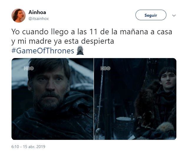 Los memes sobre el primer capítulo de la octava temporada de "Game Of Thrones" (Foto: captura Twitter)