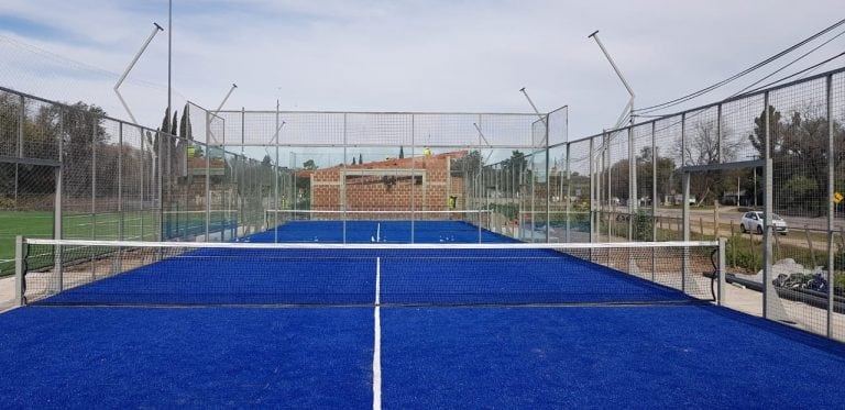 Complejo Deportivo en desarrollo, siendo una iniciativa en Anisacate del futbolista Cristina Pavón.