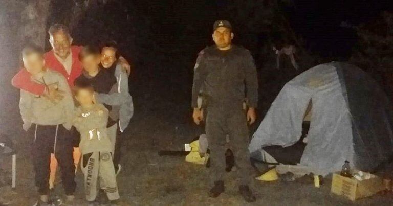 Estaban en un camping de Bariloche (web).