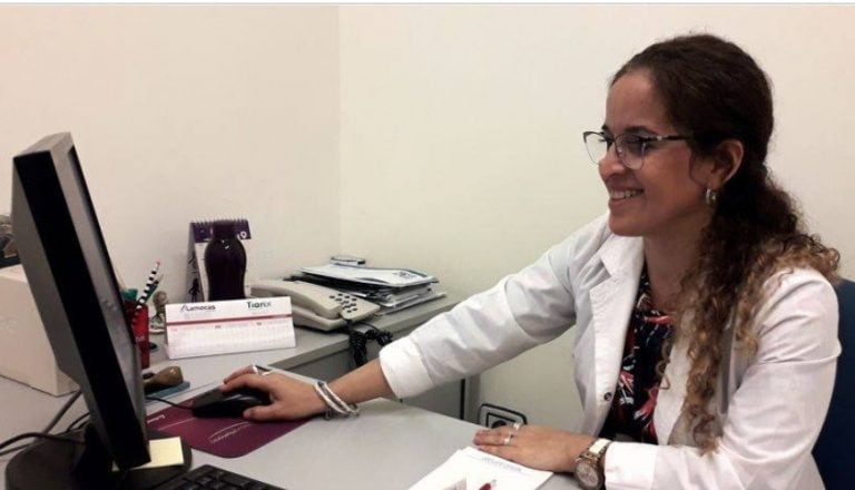 Katherina Lemos Torres responsable del área de Salud Mental en el Hospital Madariaga. (Facebook Madariaga)