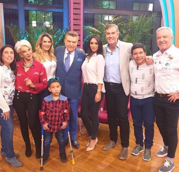 Rocío Marengo junto a Bastián y el equipo de "Viva la pipol" (Instagram)