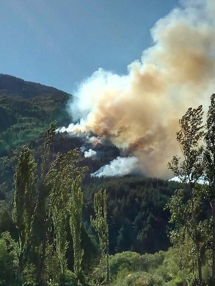 El humo es intenso