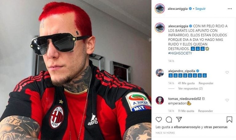 El nuevo look de Alex Caniggia (@alexcaniggia).