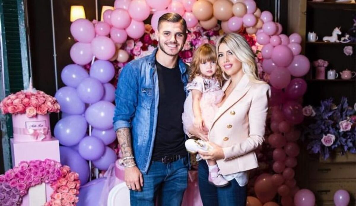 Wanda y Mauro celebraron el cumpleaños de Isabella con unicornio incluido