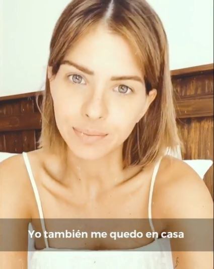 China Suárez también se sumó a la campaña de "quedate en casa" encabezada por la primera dama, Fabiola Yañez. (Foto:Captura)