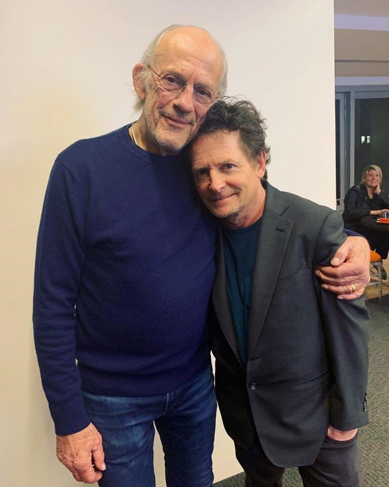 Las fotos fueron compartidas en las cuentas de ambos actores. (Instagram/@mrchristopherlloyd)