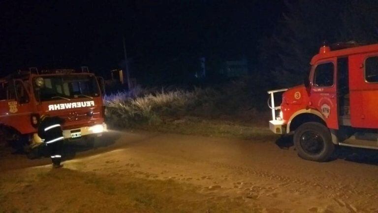 Incendio de viviendas en Pehuen Co