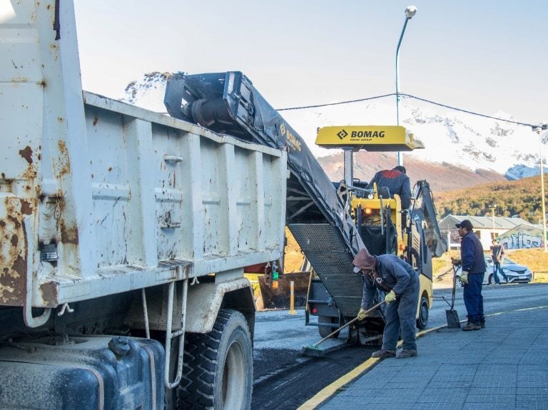 Trabajos de reparación en calles de la ciudad