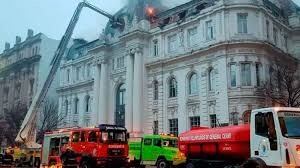 Incendio en el Banco Nación de Bahía Blanca