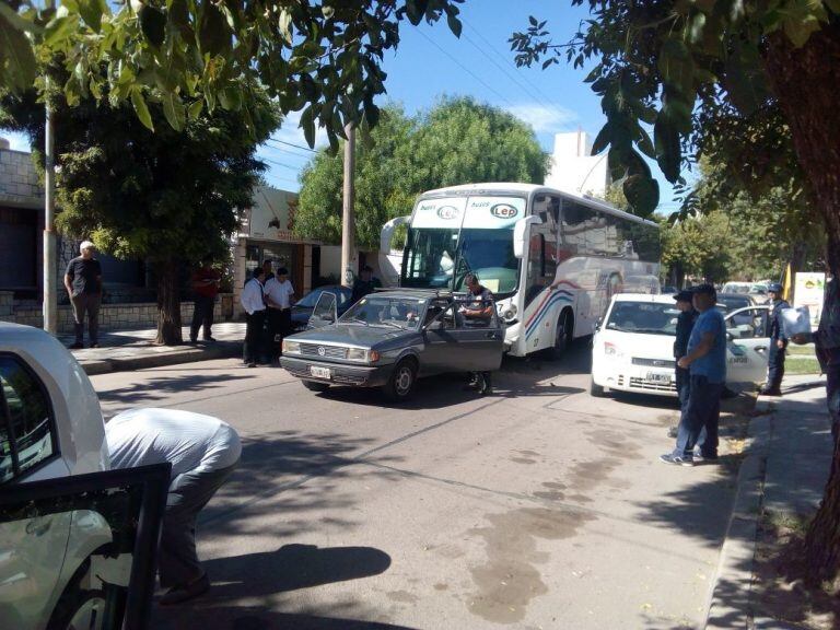 Choque en cadena en Río Cuarto, sin lesionados.