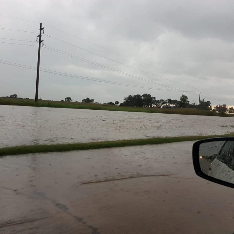 Lluvia en Balnearia y Miramar - Gentileza C2N.tv