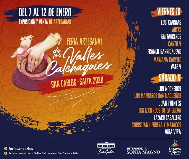 Feria Artesanal de los Valles Calchaquíes en San Carlos (Facebook Feria Artesanal de los Valles Calchaquíes - San Carlos - Salta)