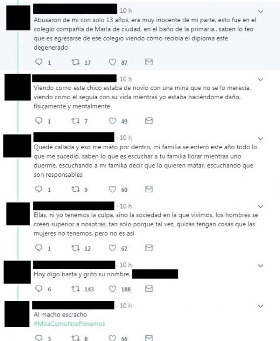 El hilo de Twitter donde A.M. (las iniciales de la denunciante) cuenta su historia.