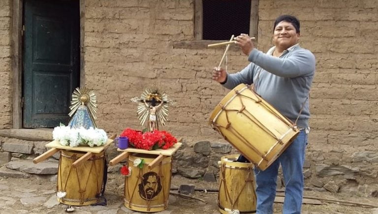 Peregrinos en Potrero de Uriburu (Vía Salta)