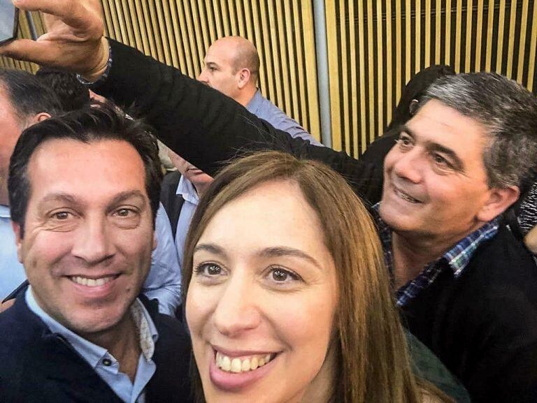 El pre candidato a Intendente Arturo Rojas con la gobernadora Maria Eugenia Vidal