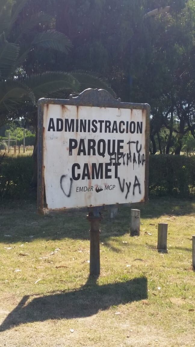 Denuncian abandono en Parque Camet (web).