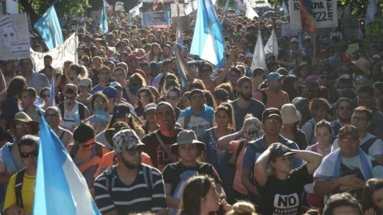 Manifestación contra la reforma de la 7722