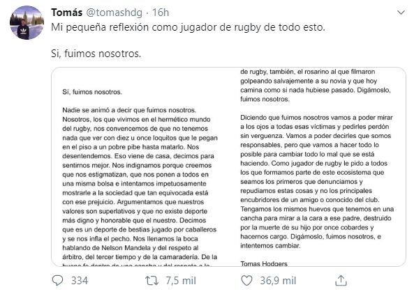 La carta que se hizo viral.