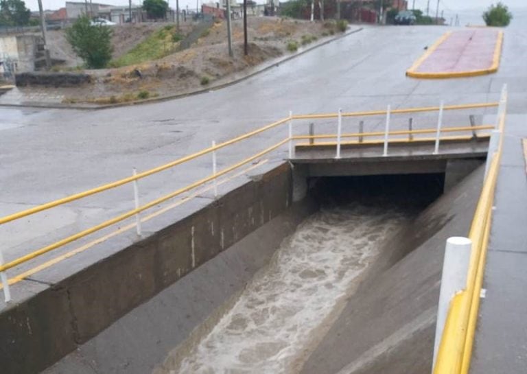 Fuerte precipitaciones en Comodoro