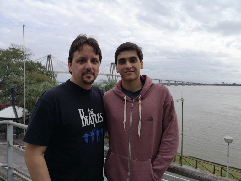 Daniel fue a la entrevista acompañado de su papá, uno de los grandes motivadores de este proyecto.