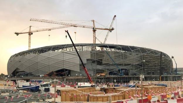 Así avanzaban las obras en la "Ciudad de la Educación" en mayo de este año. (AFP)