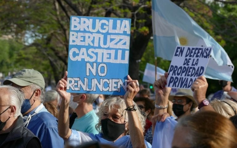 Un nuevo banderazo en contra del Gobierno (Foto: Clarín)