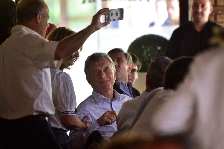 Macri almorzó en Córdoba este miércoles 27 de noviembre en la parrilla del Dino.