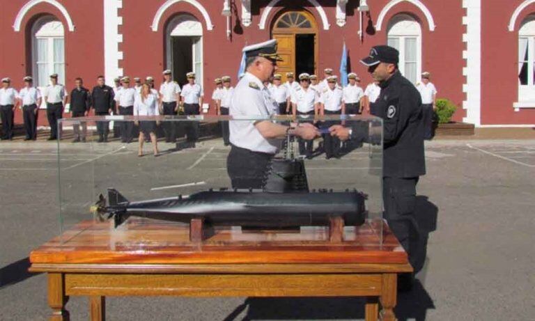 Construyeron una maqueta en honor a los tripulantes del ARA San Juan