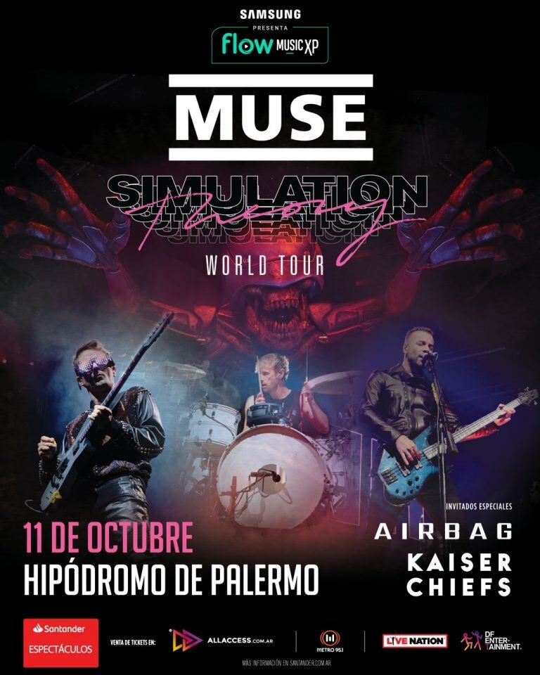 Llegó el día del debut de Flow Music Experience y Muse será protagonista.