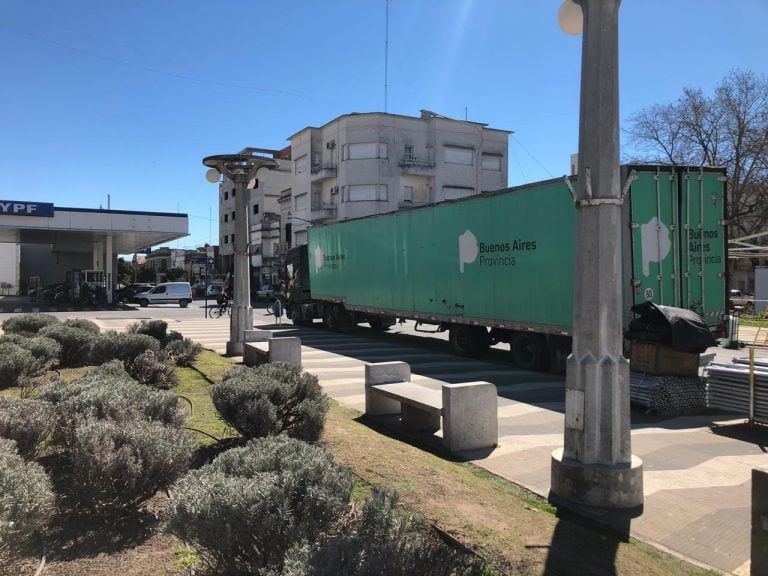 Así se prepara la Plaza San Martín para el Festival Acercarte.