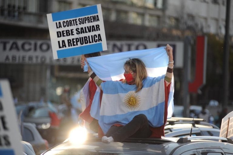 Marcha 17A: masiva concentración en el Obelisco (Foto: Federico Lopez Claro)