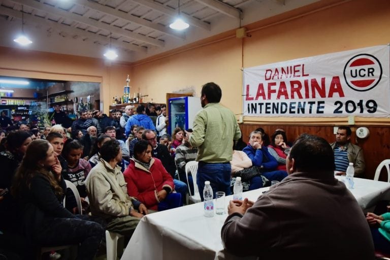 Daniel Lafarina en el Paraje La Curva