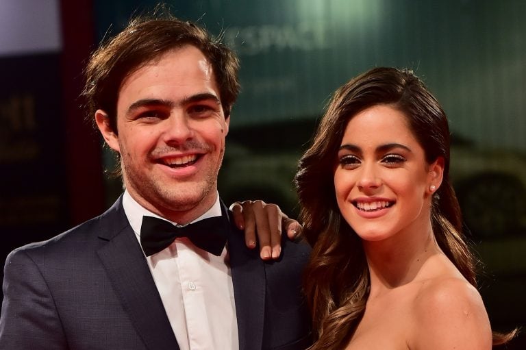 Peter Lanzani cuando era novio de Martina Stoessel en la presentación de "El Clan". (Foto: AFP/ Giuseppe Cacace)