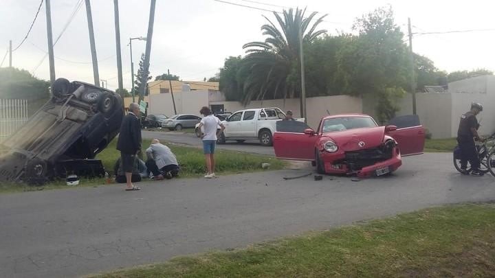 El padre biológico del menor chocó cuando intentaba ir a rescatarlo.