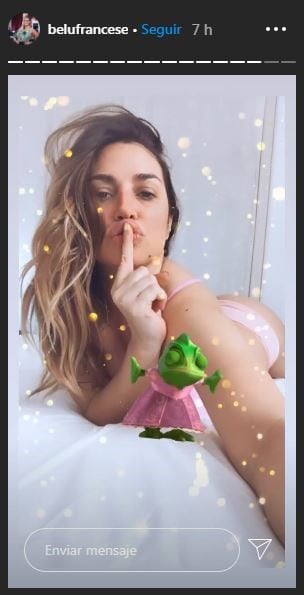 Las stories de Belén Francese (Instagram)