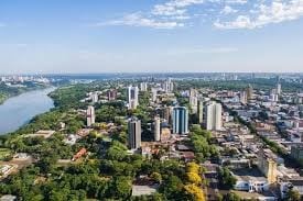 Foz do Iguaçu junto al río Paraná y enfrente Ciudad del Este. (WEB)