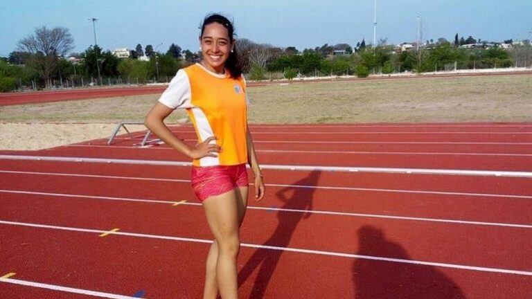 Abril Alemanni, medalla de oro en 100 metros llanos de los Juegos de Arauncanía (Foto: LMCipolletti).