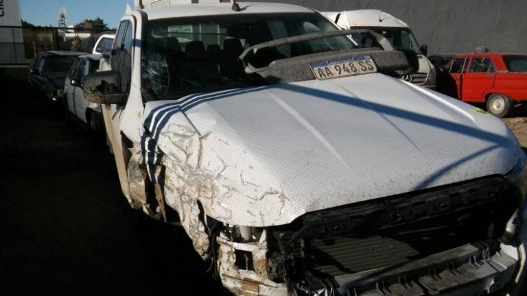 El conductor ebrio iba al mando de una  camioneta.