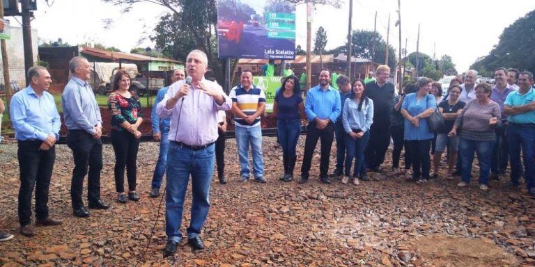 Pavimento en Posadas sobre el empedrado de la Avenida Aguado. (MisionesOnline)