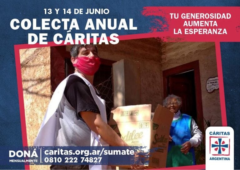 Colecta anual Cáritas 2020 - Días 13 y 14 de junio
Crédito: Cáritas